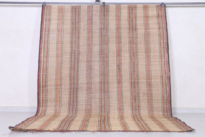 Tuareg Rug 6.3x8.5 ft | Handwoven African Tribal Mat