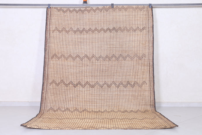 Authentic Tuareg Rug - 5.6 x 8.3 Feet | Handwoven Zigzag Design