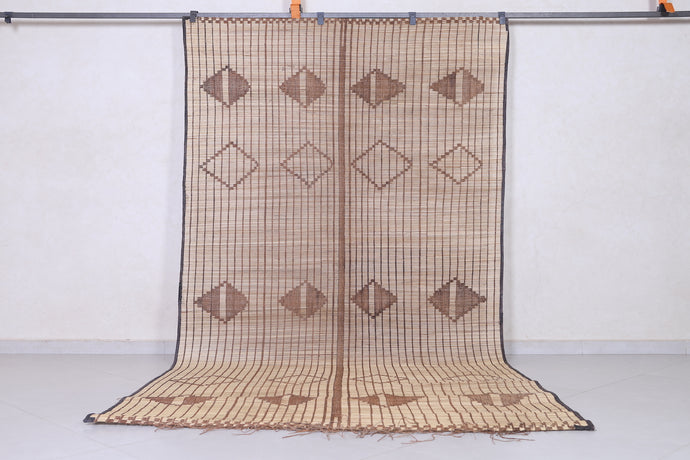 Authentic Tuareg Rug - 5.6 x 10.6 Feet | Handwoven Geometric Beauty