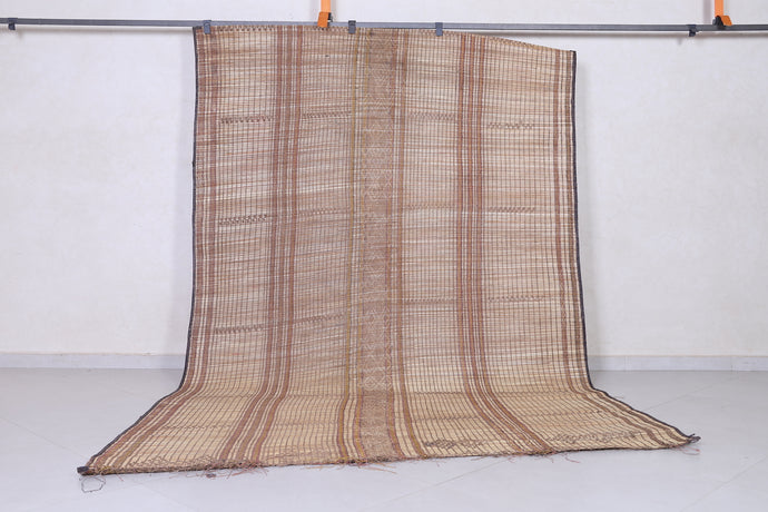 Tuareg Rug 6.3x9.7 ft | Rustic Handwoven Nomadic Mat