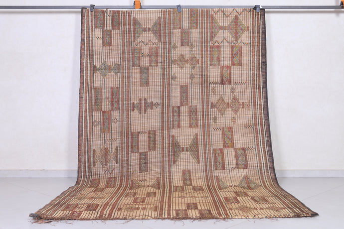 Tuareg Rug - 5.9 x 9.1 Feet | Vibrant Handwoven Saharan Mat