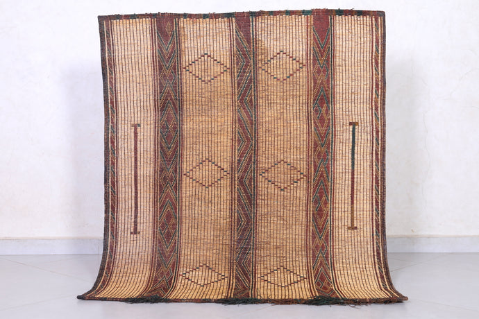 Tuareg Rug 3.5 x 4.2 ft - Handwoven Saharan Accent Rug