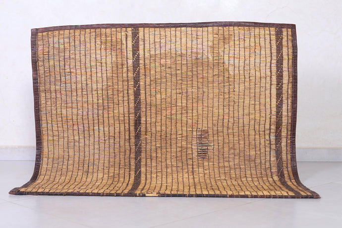 Tuareg Mat - 3.7x3.3 Ft | Handwoven African Decor